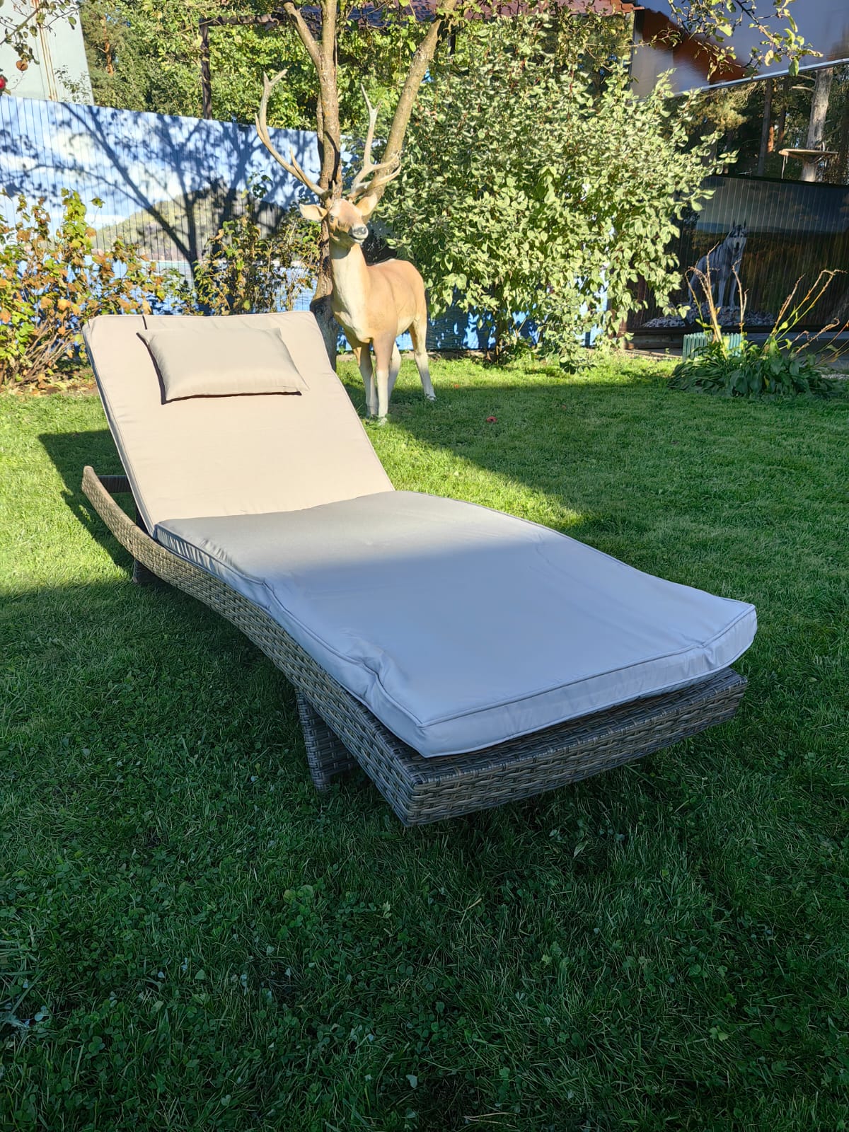 Комплект из 2х шезлонгов из искусственного ротанга МАРА “MARA” Greige - Мир Дачника Комплект из 2х шезлонгов из искусственного ротанга МАРА “MARA” Greige