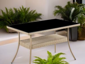 Стол из искусственного ротанга 120*70 см РИО "RIO" wood арт.80091