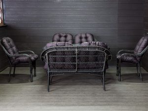 Комплект мебели из искусственного ротанга Мэдисон НЬЮ (Medison) Family Set NEW с подушками на сидение и спинку