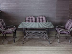 Садовый комплект из искусственного ротанга Мэдисон НЬЮ (Medison NEW) Lunch set с подушками на сиденье и спинку - Мир Дачника Садовый комплект из искусственного ротанга Мэдисон НЬЮ (Medison NEW) Lunch set с подушками на сиденье и спинку