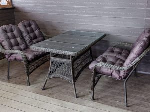 Комплект мебели из искусственного ротанга Мэдисон НЬЮ (Medison NEW) Сompany Set  с подушками на сидение и спинку