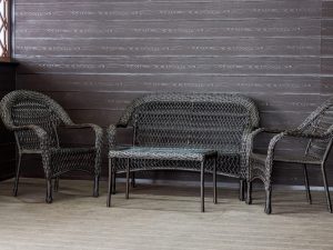 Садовый комплект из искусственного ротанга Мэдисон НЬЮ (Medison NEW) terrace set  с прямоугольным столиком без подушек