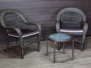 Садовый комплект из искусственного ротанга Мэдисон НЬЮ (Medison NEW) Balcony set с круглым столиком с подушками на сиденье - Мир Дачника Садовый комплект из искусственного ротанга Мэдисон НЬЮ (Medison NEW) Balcony set с круглым столиком с подушками на сиденье