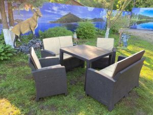 Комплект мебели под искусственный ротанг для отдыха Калифорния "California Family Mini Set" арт.77787/77763/8422 - 2П