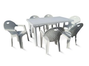 Комплект мебели стол "Нирвана" + 6 кресел "Флинт"