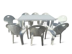 Комплект пластиковый мебели стол Нирвана + 8 кресел Флинт