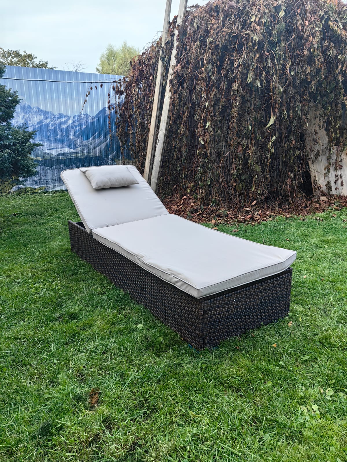 Шезлонг из искусственного ротанга Орландо - Мир Дачника Шезлонг из искусственного ротанга Орландо