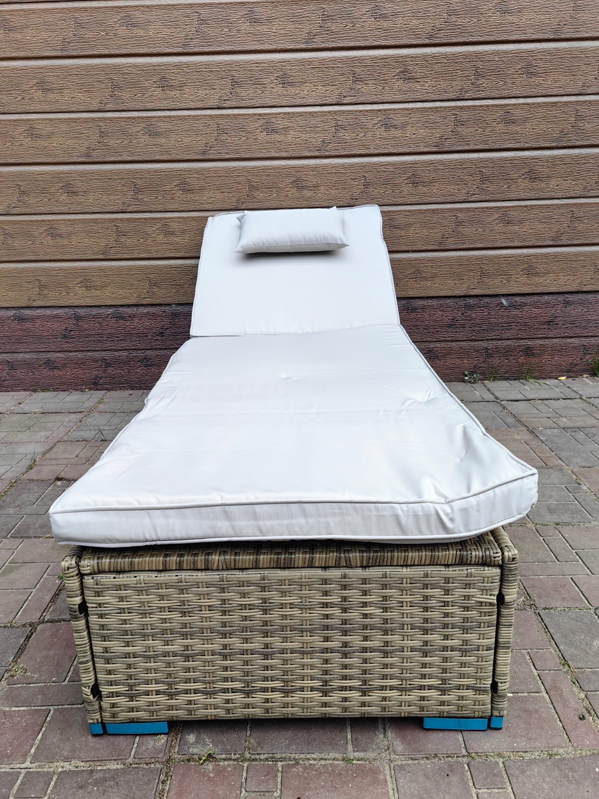 Шезлонг из искусственного ротанга Орландо - Мир Дачника Шезлонг из искусственного ротанга Орландо