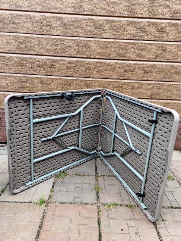 Стол складной садовый Мир Дачника 180x74x74см HDPE под ротанг шоколад