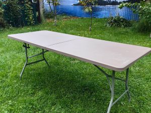 Стол складной садовый Мир Дачника 180x74x74см HDPE под ротанг шоколад