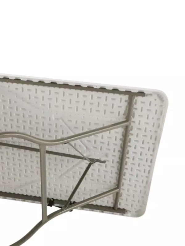 Стол складной садовый Мир Дачника 180x74x74см HDPE белый