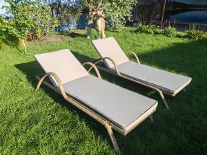 Шезлонг из искусственного ротанга Империал (Greige)(2 шт.) - Мир Дачника Шезлонг из искусственного ротанга Империал (Greige)(2 шт.)