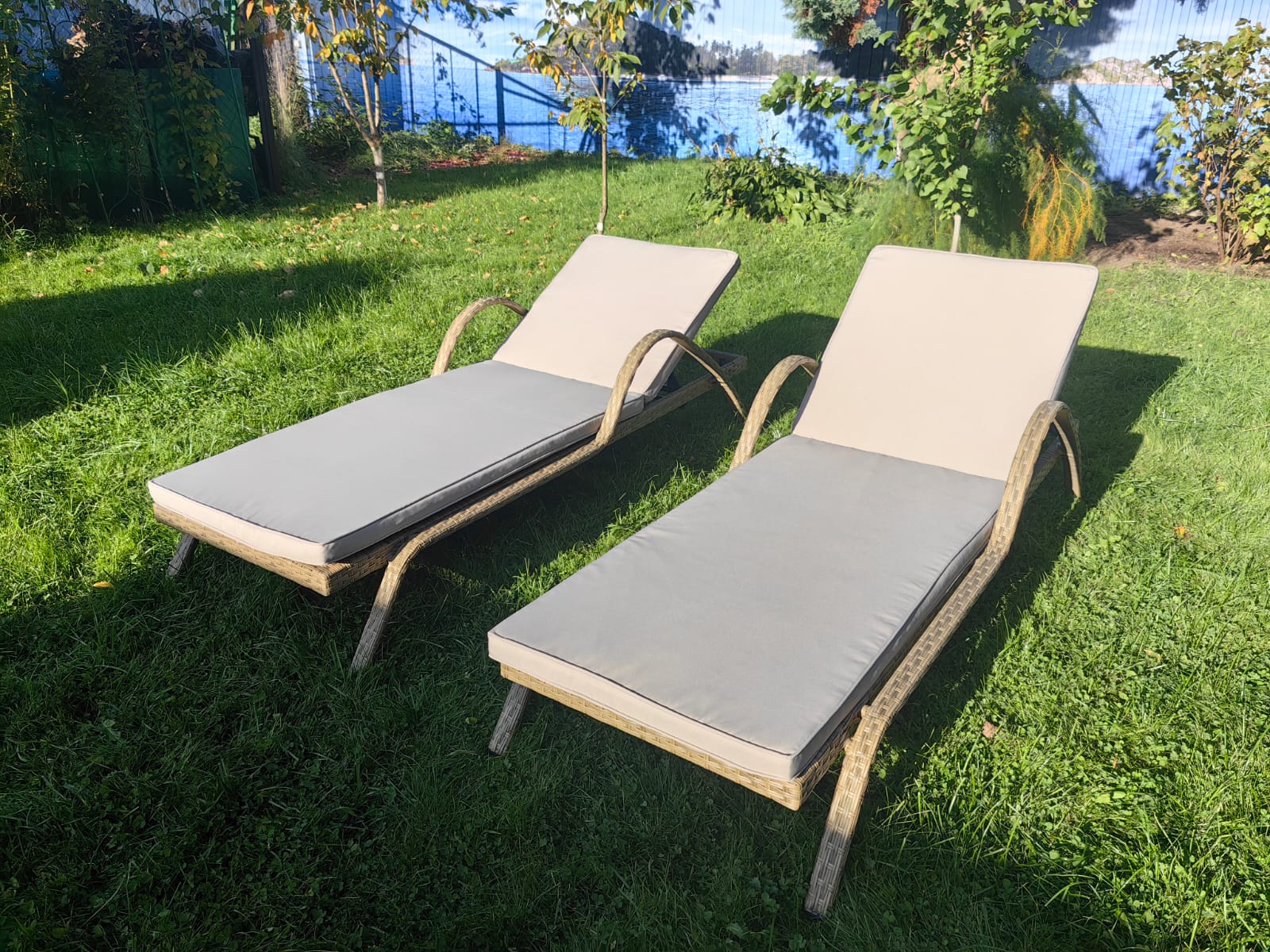 Шезлонг из искусственного ротанга Империал (Greige)(2 шт.) - Мир Дачника Шезлонг из искусственного ротанга Империал (Greige)(2 шт.)