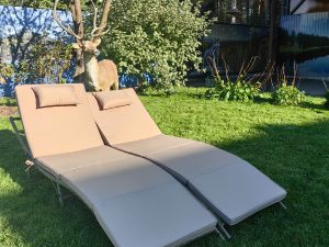 Шезлонг складной из искусственного ротанга Ливерпуль(Greige)(2 шт.) - Мир Дачника Шезлонг складной из искусственного ротанга Ливерпуль(Greige)(2 шт.)