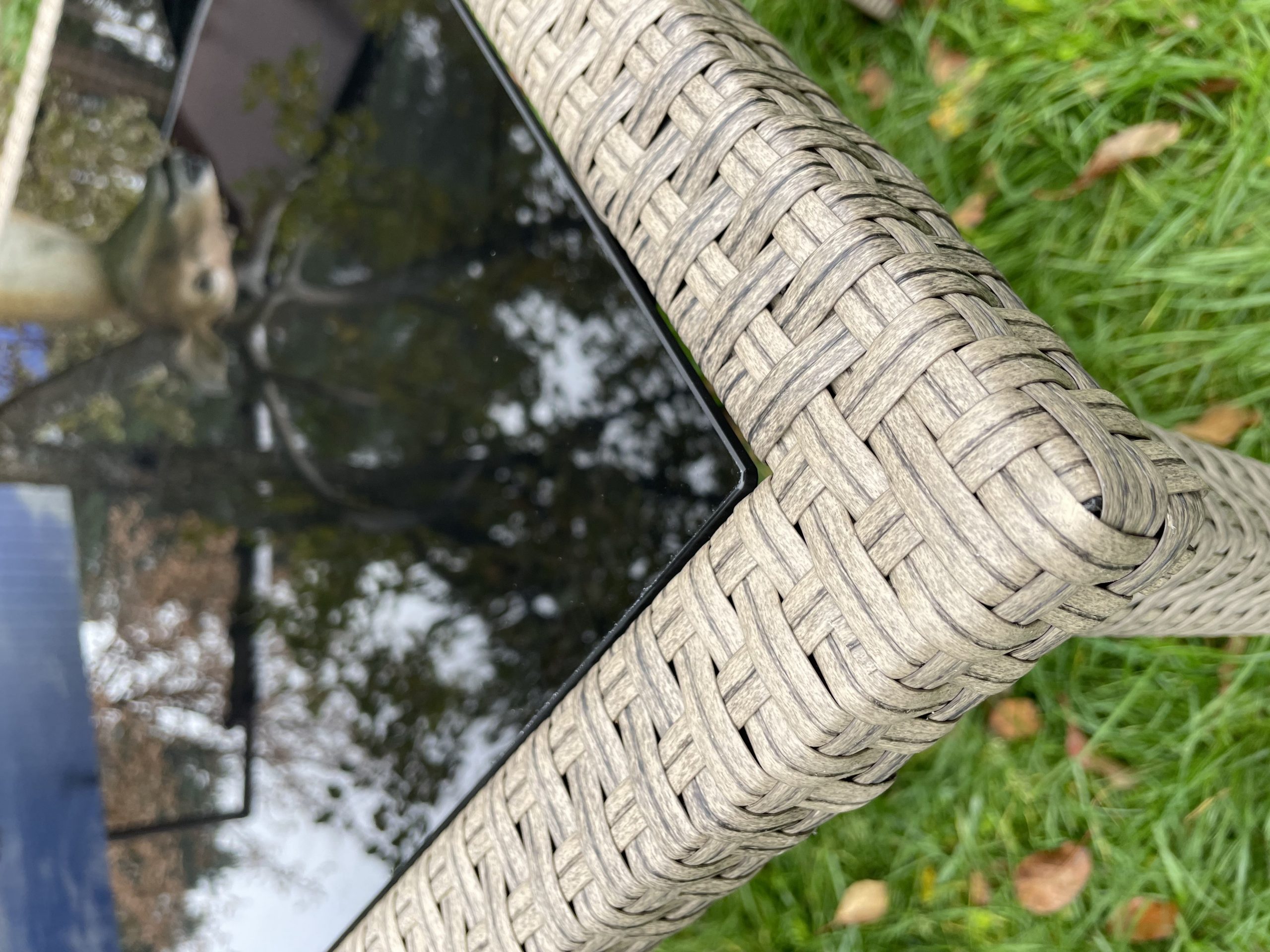 Стол из искусственного ротанга Милан 160х90см для дачи (Greige) - Мир Дачника Стол из искусственного ротанга Милан 160х90см для дачи (Greige)