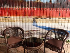 Кофейный набор из искусственный ротанга стол Фуджи и 2 кресла Руардин Шоколад