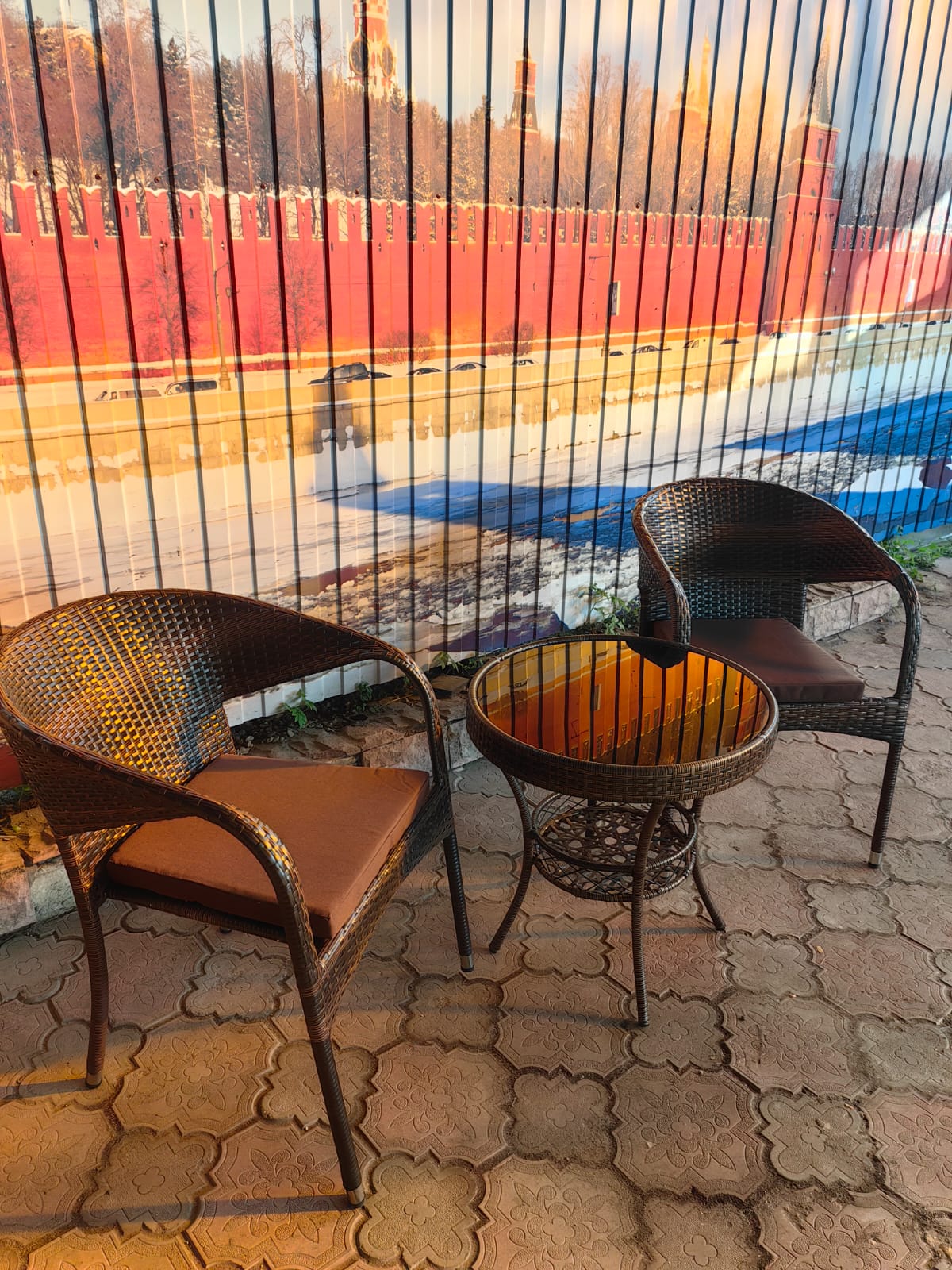 Кофейный набор из искусственный ротанга стол Фуджи и 2 кресла Греция Шоколад - Мир Дачника Кофейный набор из искусственный ротанга стол Фуджи и 2 кресла Греция Шоколад