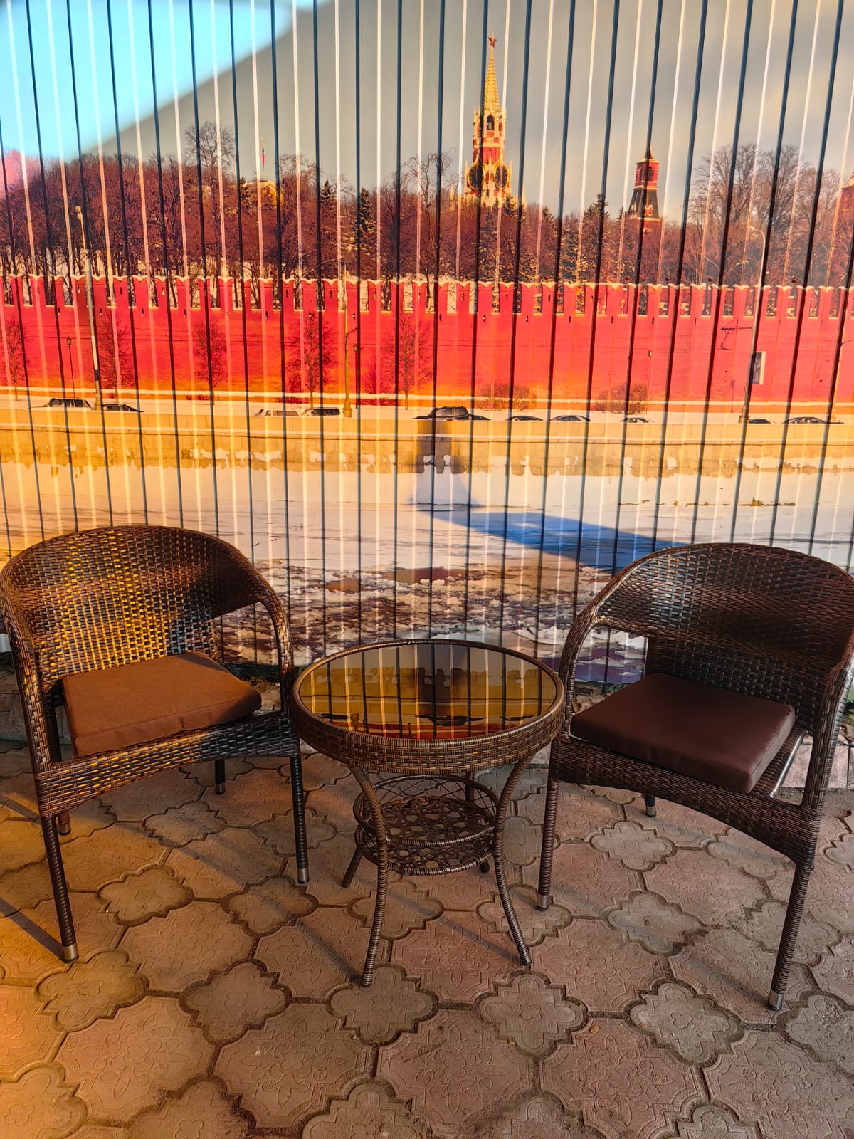 Кофейный набор из искусственный ротанга стол Фуджи и 2 кресла Греция Шоколад - Мир Дачника Кофейный набор из искусственный ротанга стол Фуджи и 2 кресла Греция Шоколад