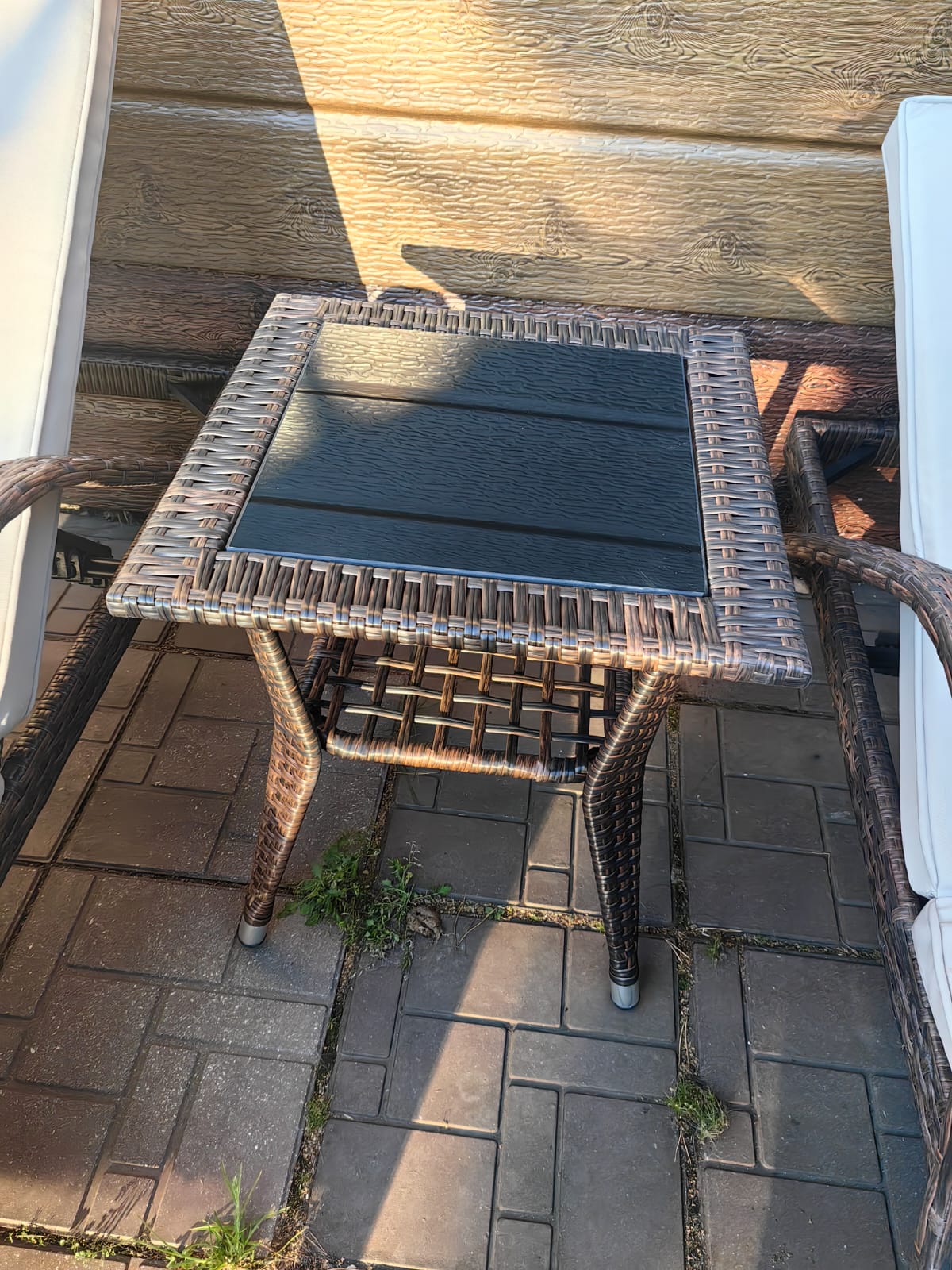 Комплект из искусственного ротанга два шезлонга Империал и столик Мара-2 (Шоколад) - Мир Дачника Комплект из искусственного ротанга два шезлонга Империал и столик Мара-2 (Шоколад)