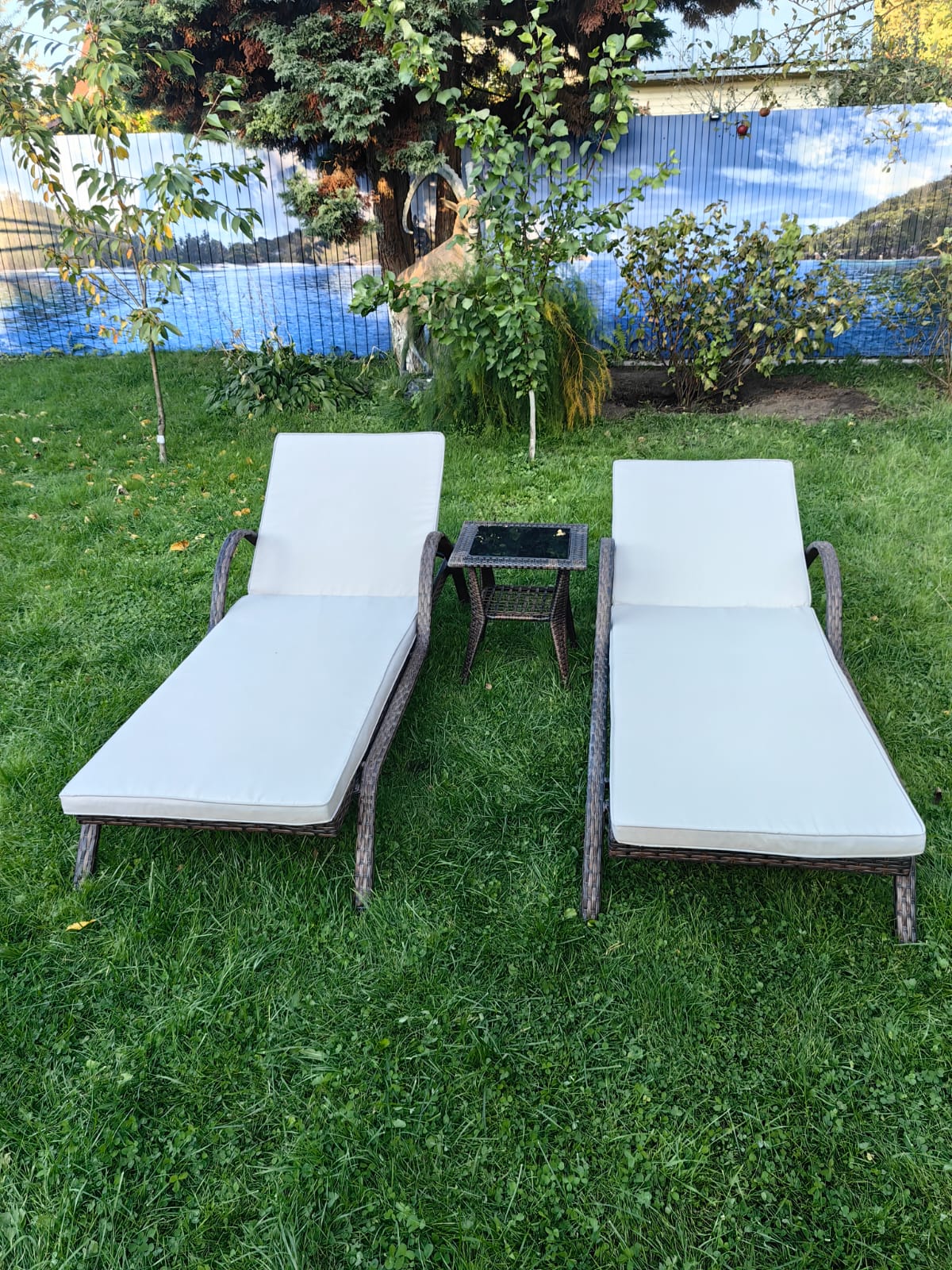 Комплект из искусственного ротанга два шезлонга Империал и столик Мара-2 (Шоколад) - Мир Дачника Комплект из искусственного ротанга два шезлонга Империал и столик Мара-2 (Шоколад)