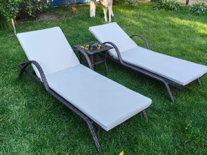 Комплект из искусственного ротанга два шезлонга Империал и столик Мара-2 (Шоколад) - Мир Дачника Комплект из искусственного ротанга два шезлонга Империал и столик Мара-2 (Шоколад)