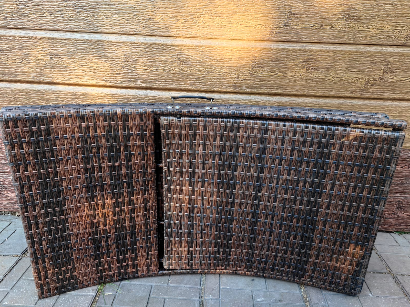 Шезлонг складной из искусственного ротанга Ливерпуль - Мир Дачника Шезлонг складной из искусственного ротанга Ливерпуль