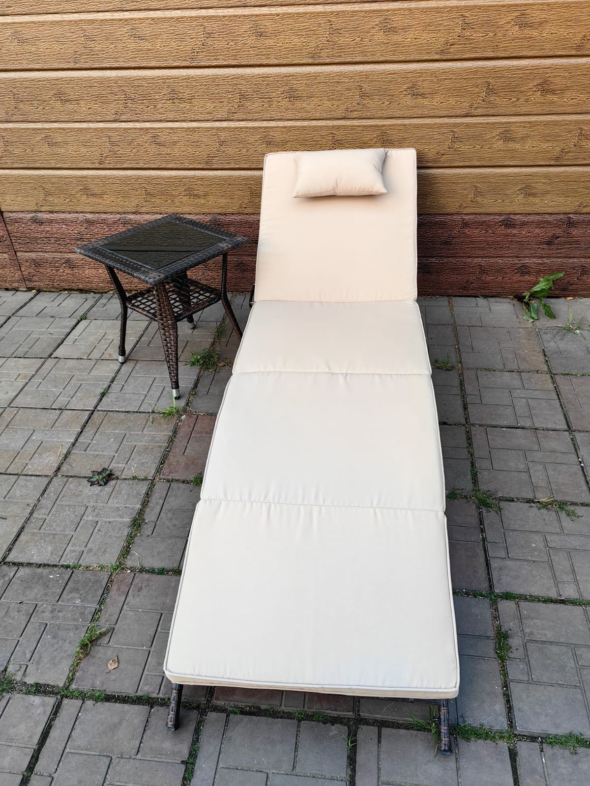 Комплект мебели под искусственный ротанг шезлонг Ливерпуль и столик Мара-2 Шоколад - Мир Дачника Комплект мебели под искусственный ротанг шезлонг Ливерпуль и столик Мара-2 Шоколад