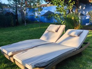 Комплект из 2х шезлонгов из искусственного ротанга МАРА “MARA” Greige - Мир Дачника Комплект из 2х шезлонгов из искусственного ротанга МАРА “MARA” Greige