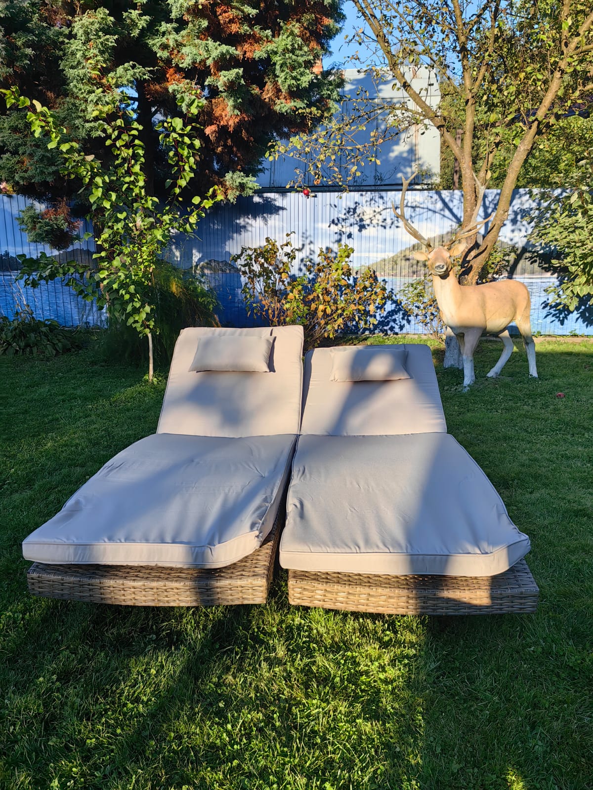 Комплект из 2х шезлонгов из искусственного ротанга МАРА “MARA” Greige - Мир Дачника Комплект из 2х шезлонгов из искусственного ротанга МАРА “MARA” Greige