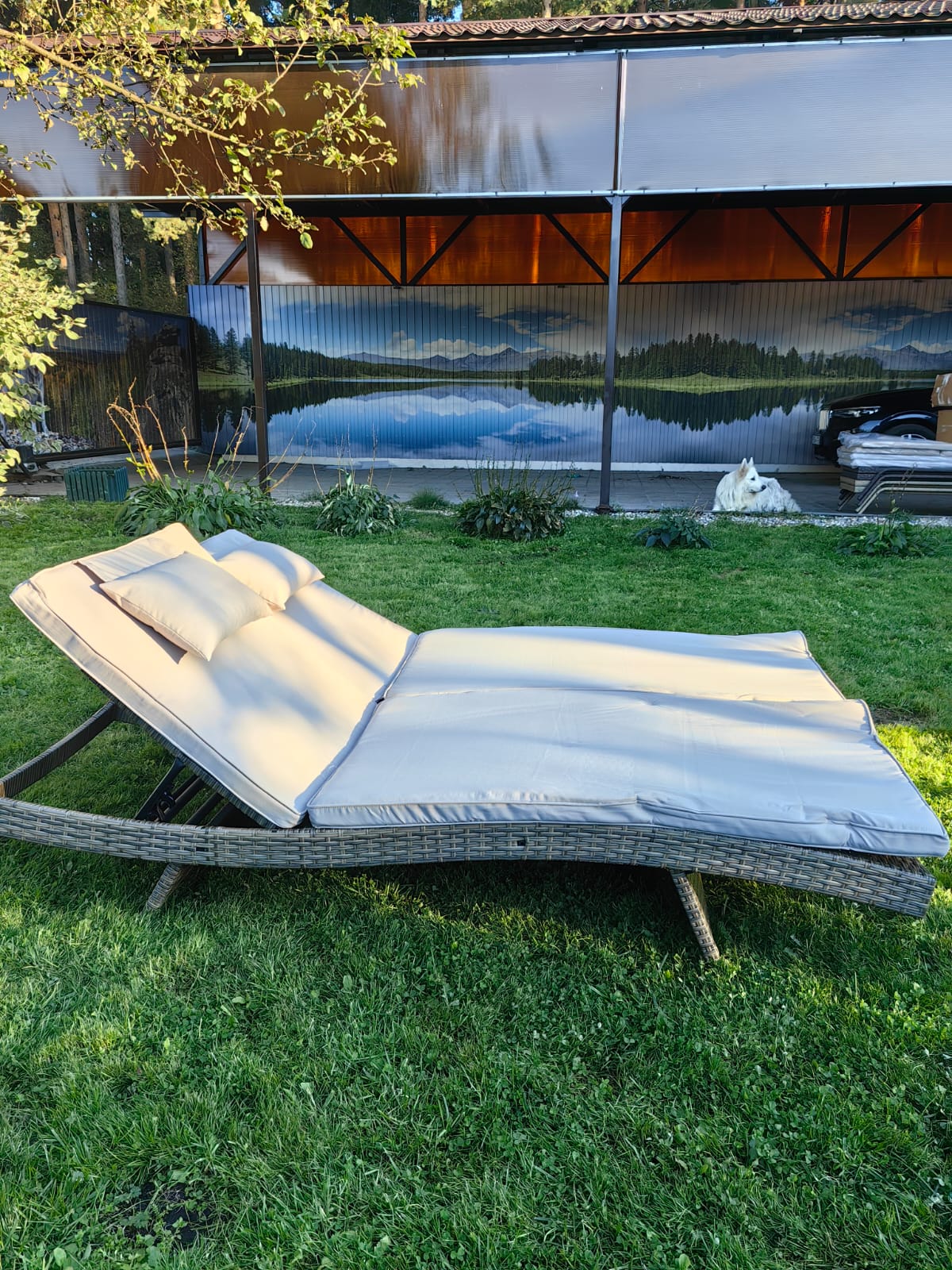 Комплект из 2х шезлонгов из искусственного ротанга МАРА “MARA” Greige - Мир Дачника Комплект из 2х шезлонгов из искусственного ротанга МАРА “MARA” Greige