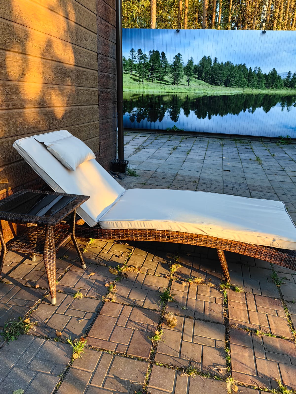 Комплект мебели из искусственного ротанга МАРА “MARA” Шоколад, шезлонг и столик - Мир Дачника Комплект мебели из искусственного ротанга МАРА “MARA” Шоколад, шезлонг и столик