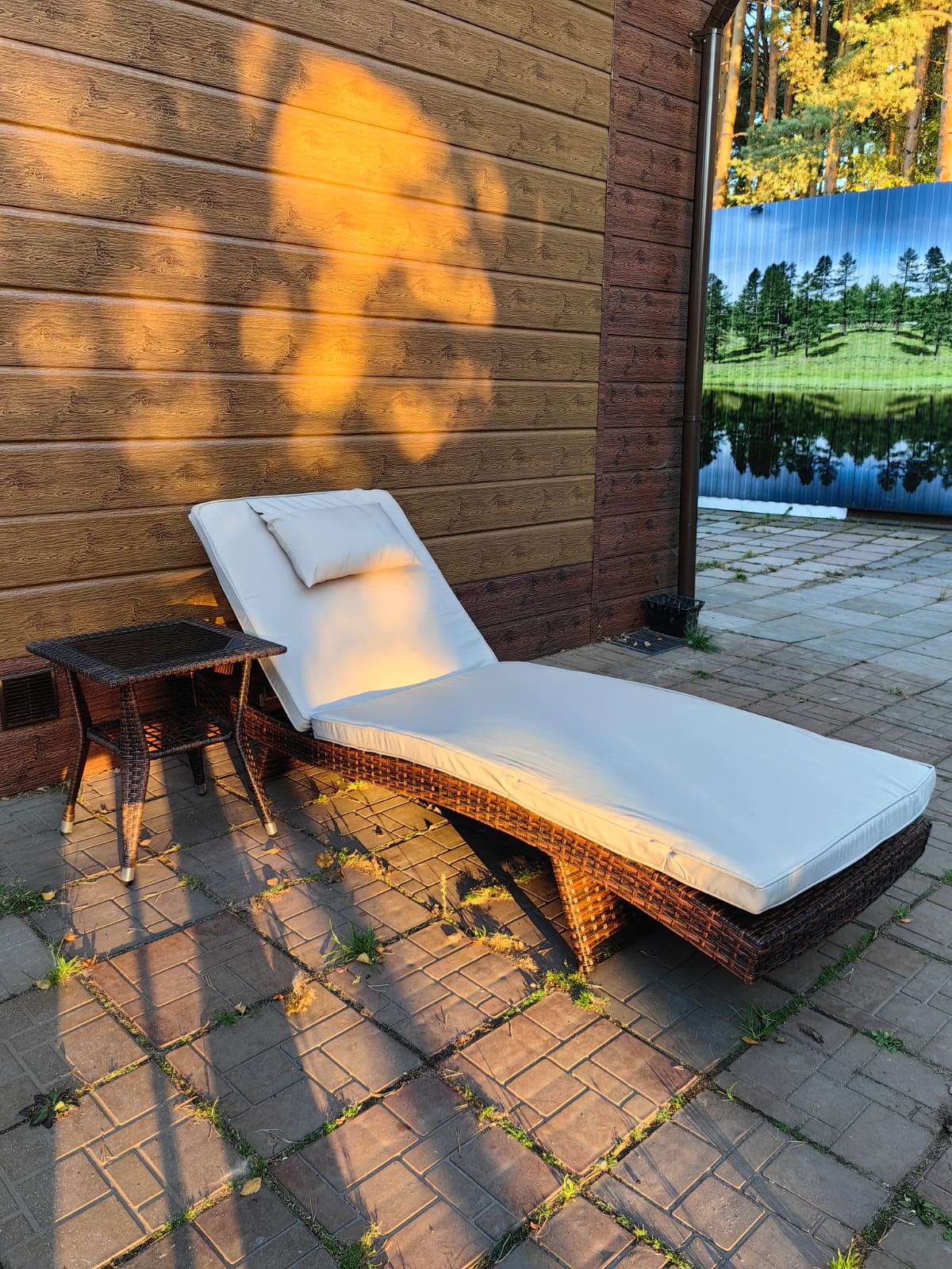 Комплект мебели из искусственного ротанга МАРА “MARA” Шоколад, шезлонг и столик - Мир Дачника Комплект мебели из искусственного ротанга МАРА “MARA” Шоколад, шезлонг и столик