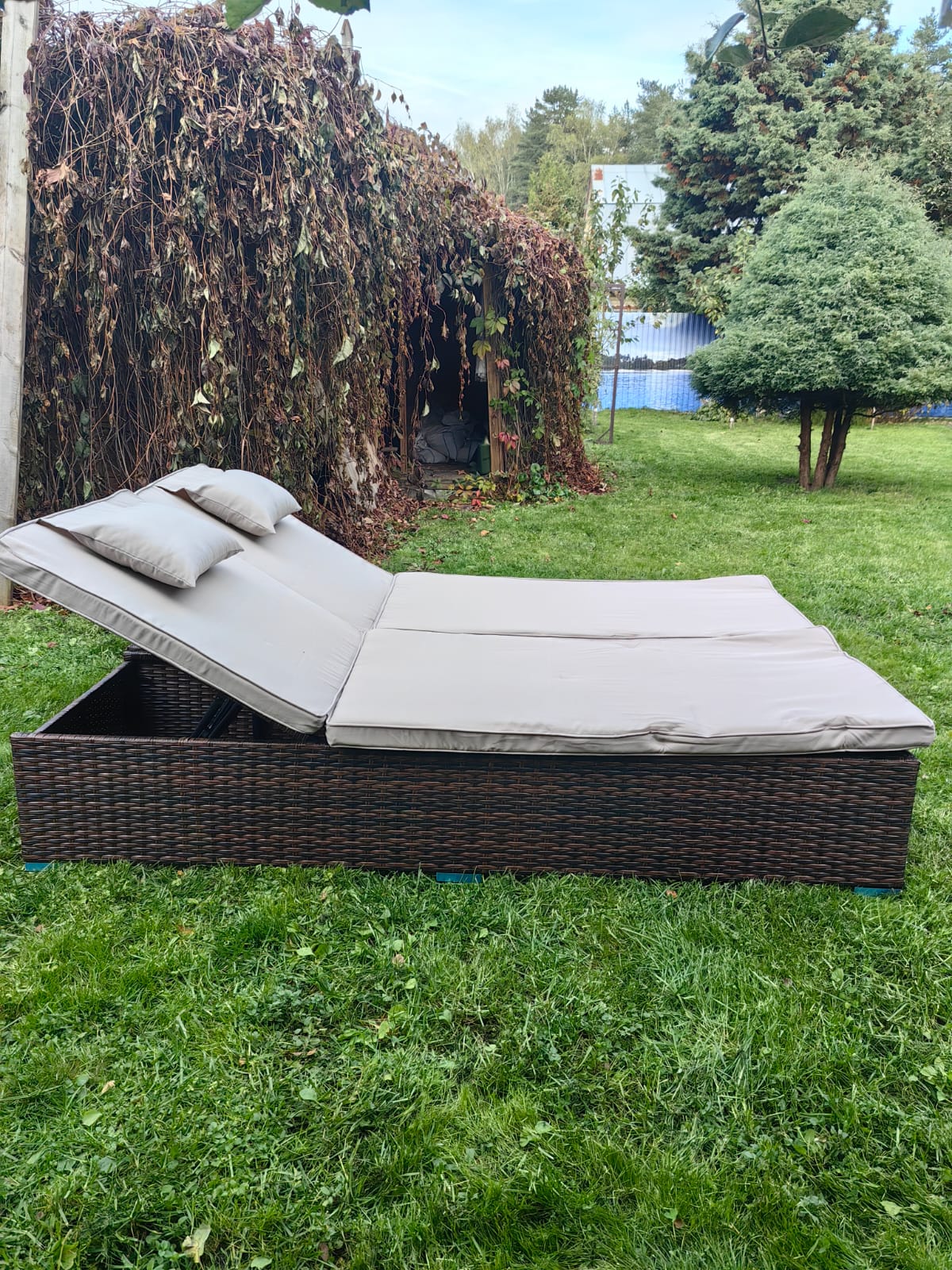 Комплект шезлонгов из искусственного ротанга Орландо шоколад - Мир Дачника Комплект шезлонгов из искусственного ротанга Орландо шоколад