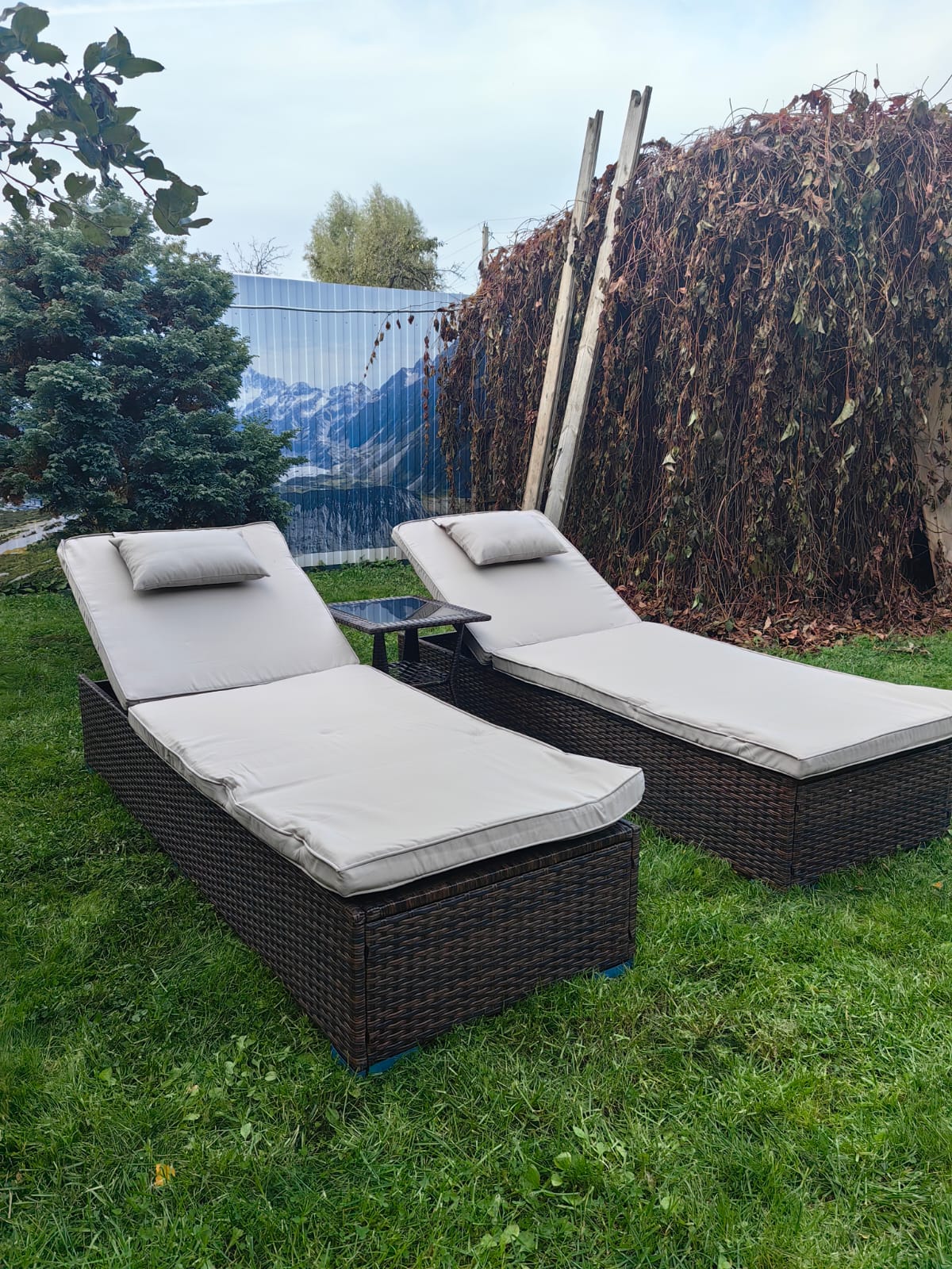 Комплект шезлонгов из искусственного ротанга Орландо с столиком Мара-2 Шоколад - Мир Дачника Комплект шезлонгов из искусственного ротанга Орландо с столиком Мара-2 Шоколад