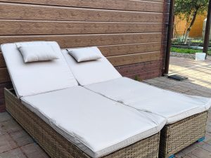 Комплект шезлонгов из искусственного ротанга Орландо Greige - Мир Дачника Комплект шезлонгов из искусственного ротанга Орландо Greige