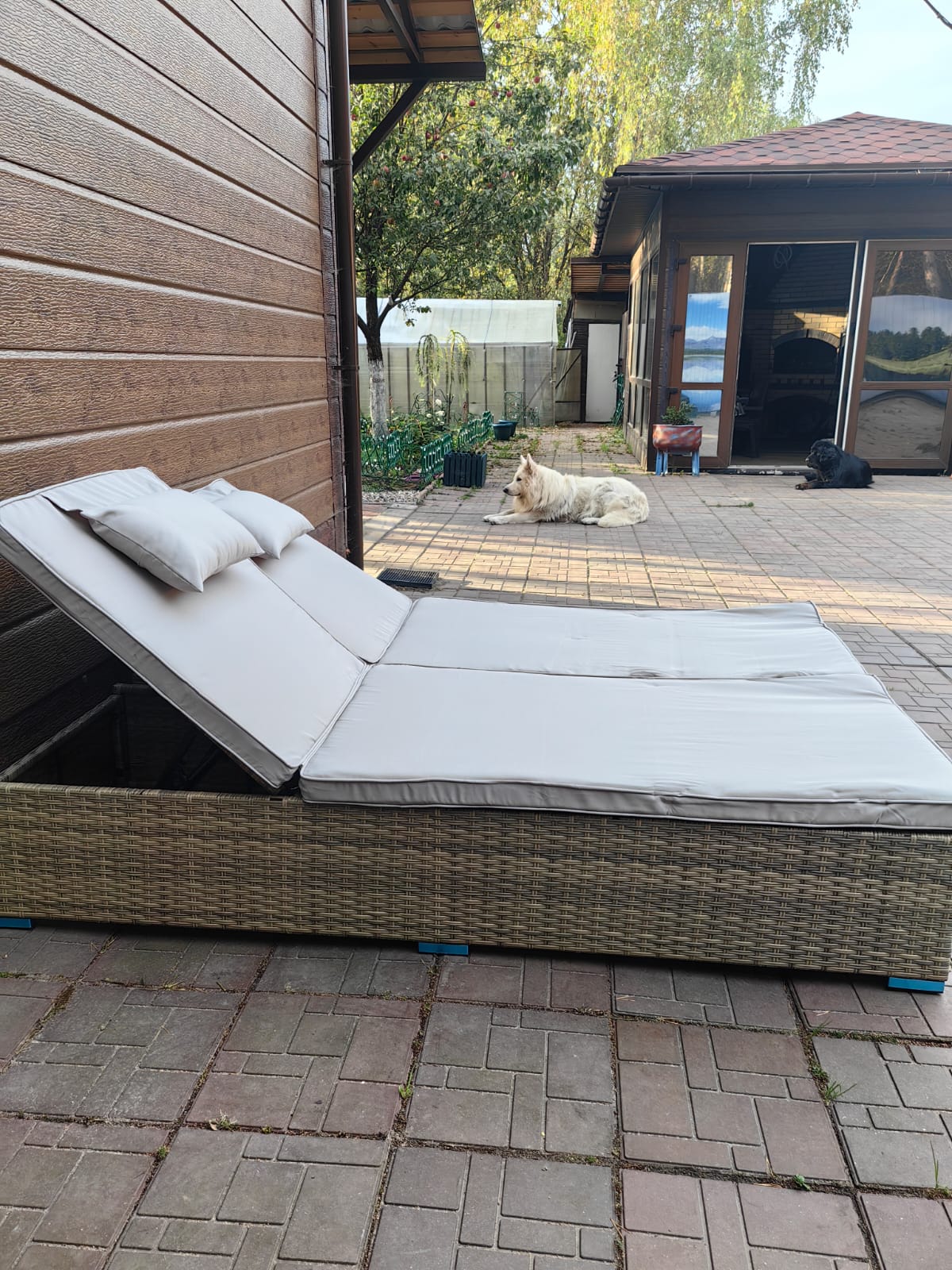 Комплект шезлонгов из искусственного ротанга Орландо Greige - Мир Дачника Комплект шезлонгов из искусственного ротанга Орландо Greige