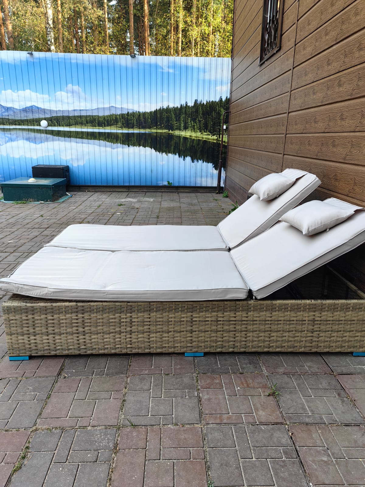 Комплект шезлонгов из искусственного ротанга Орландо Greige - Мир Дачника Комплект шезлонгов из искусственного ротанга Орландо Greige