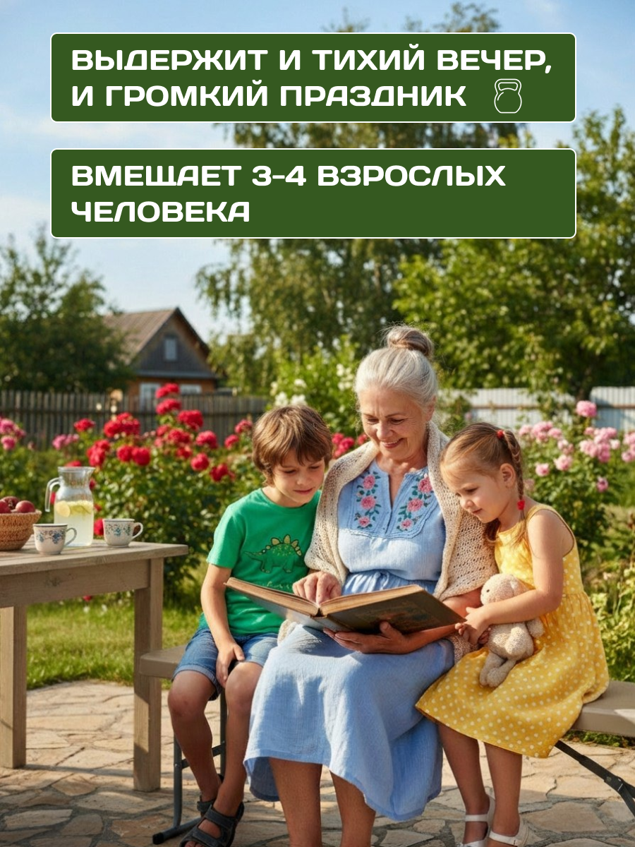 Скамейка Складная садовая Мир Дачника 183x28x43 см HDPE шоколад - Мир Дачника Скамейка Складная садовая Мир Дачника 183x28x43 см HDPE шоколад