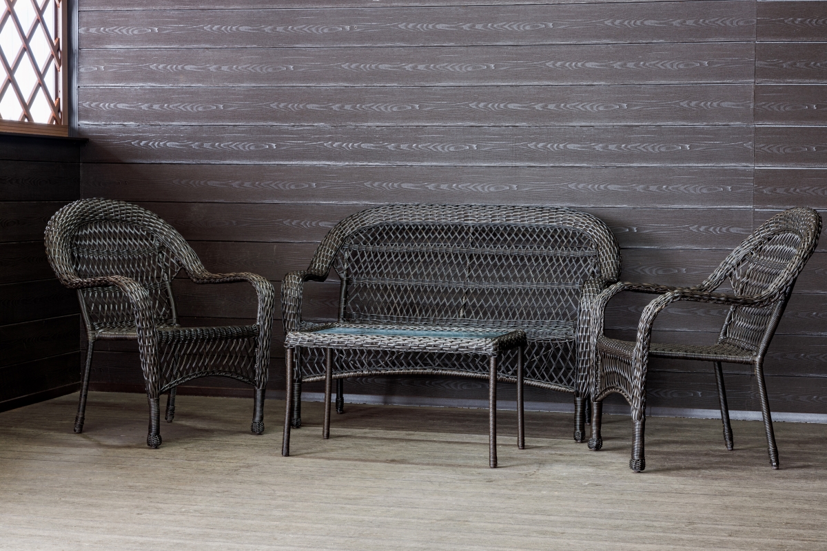 Садовый комплект из искусственного ротанга Мэдисон НЬЮ (Medison NEW) terrace set с прямоугольным столиком без подушек - Мир Дачника Садовый комплект из искусственного ротанга Мэдисон НЬЮ (Medison NEW) terrace set с прямоугольным столиком без подушек